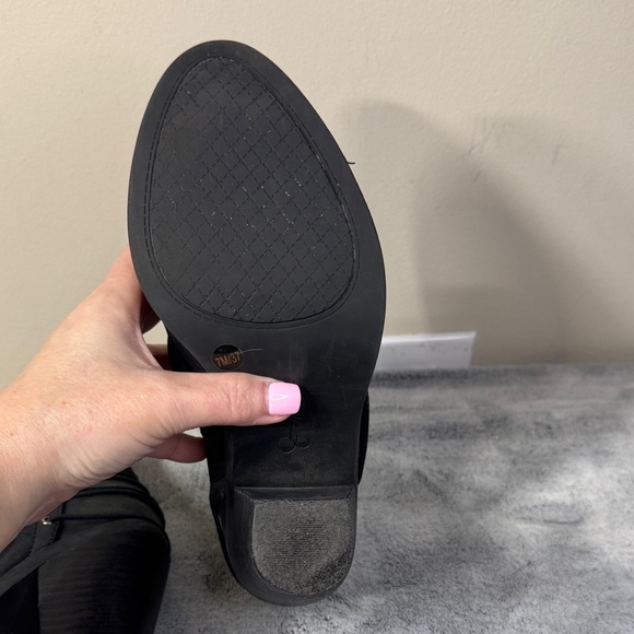 Jessica Simpson JS-Calvery Black Leather Ankle Bootie - Size 7 - VGUC - Picture 12 of 15